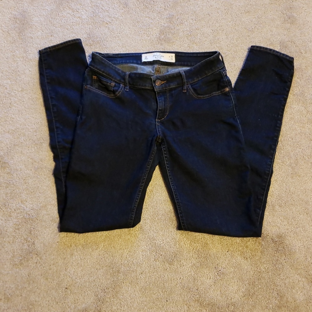 A & F Dark Skinny Jeans